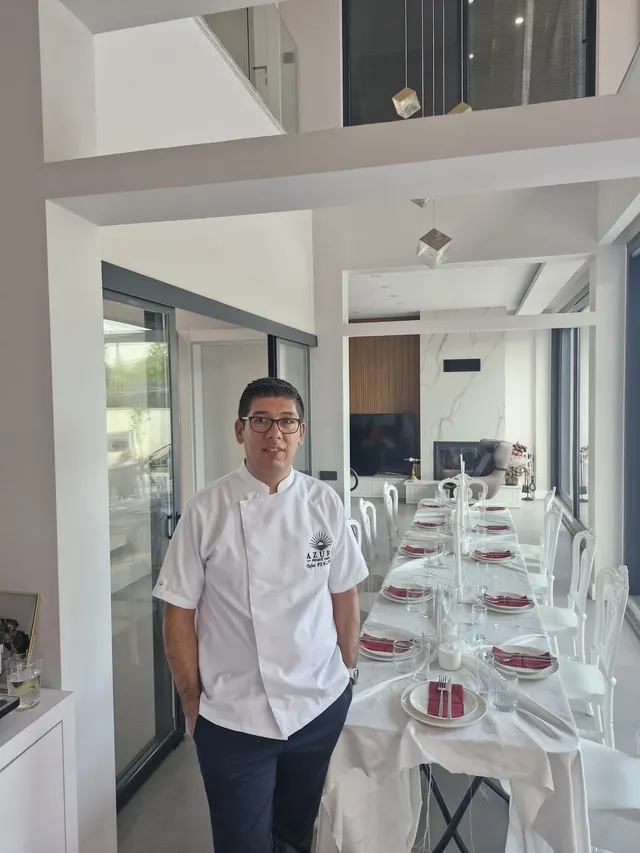 The chef before service