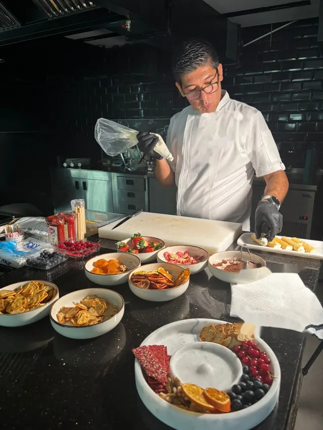 Dessert prep in the kitchen